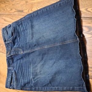 KUT FROM THE KLOTH SKIRT Womens JEANS 6 BLUE Dark Wash Denim  Preowned